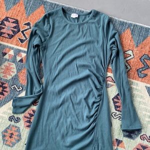 never worn blue long sleeve dress